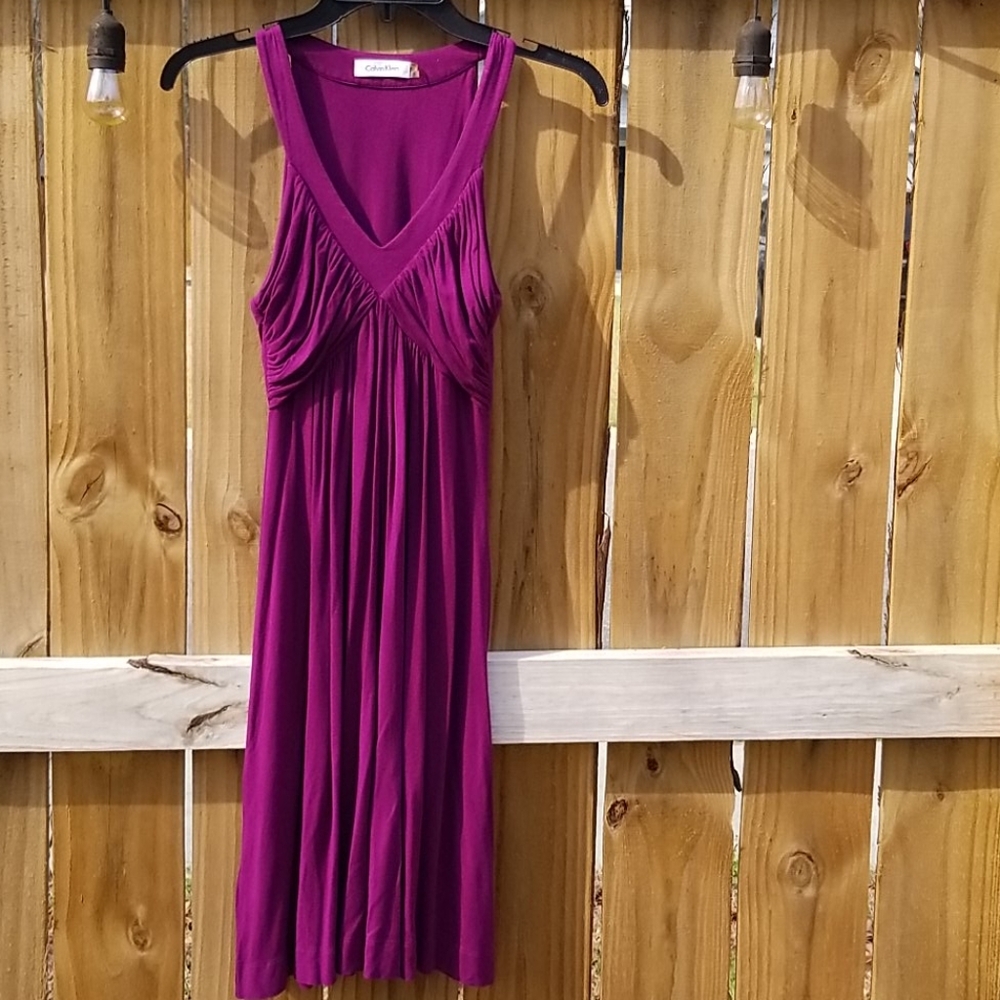 Calvin Klein Purple Dress